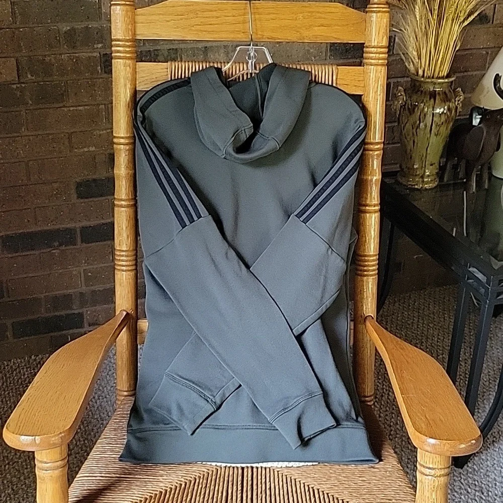 Adidas gray hoodie,  size M